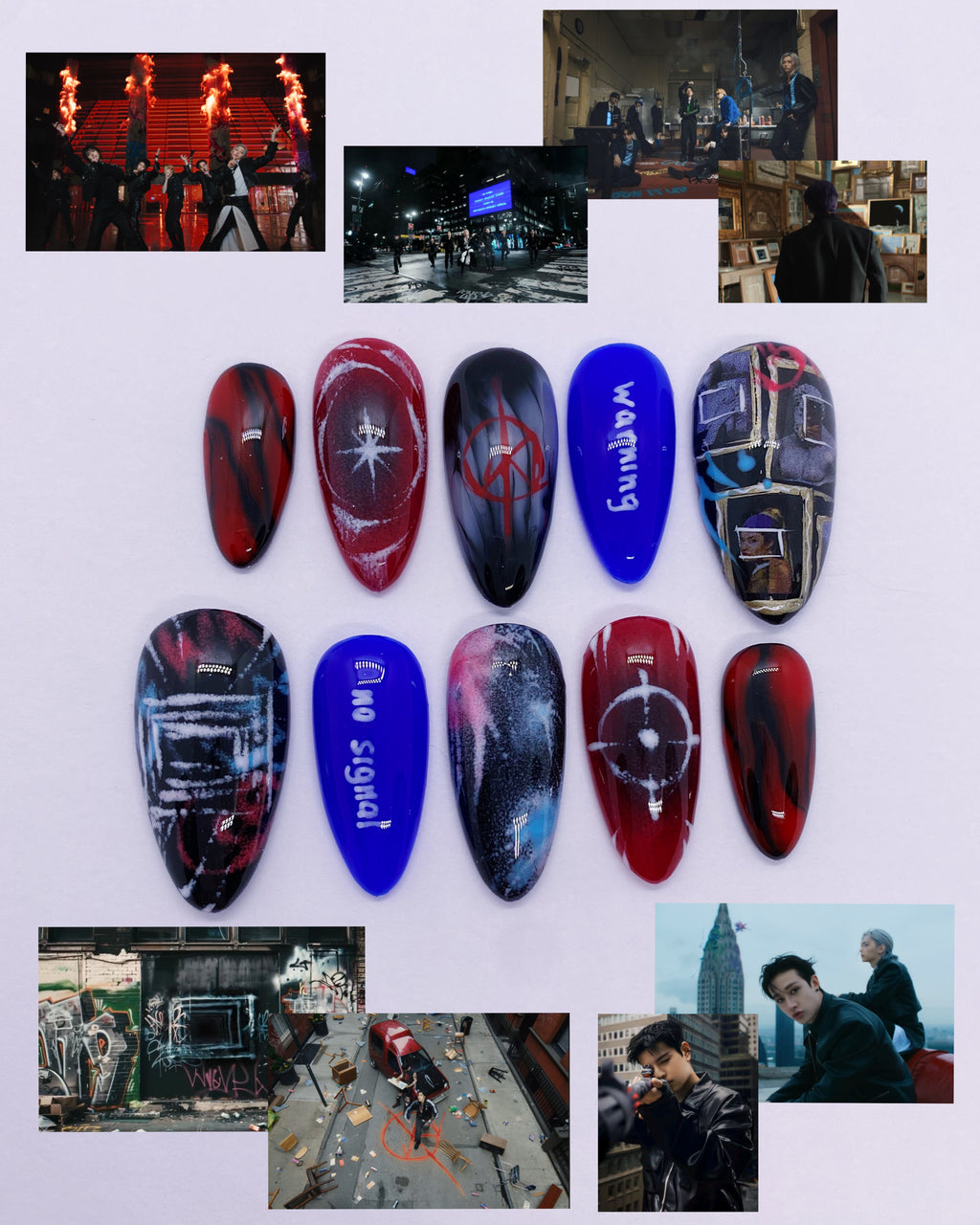 SKZ Chk Chk Boom press on nails