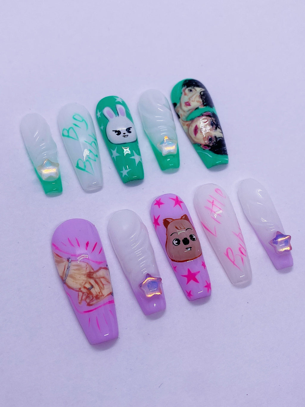 SKZ Minsung press on nails