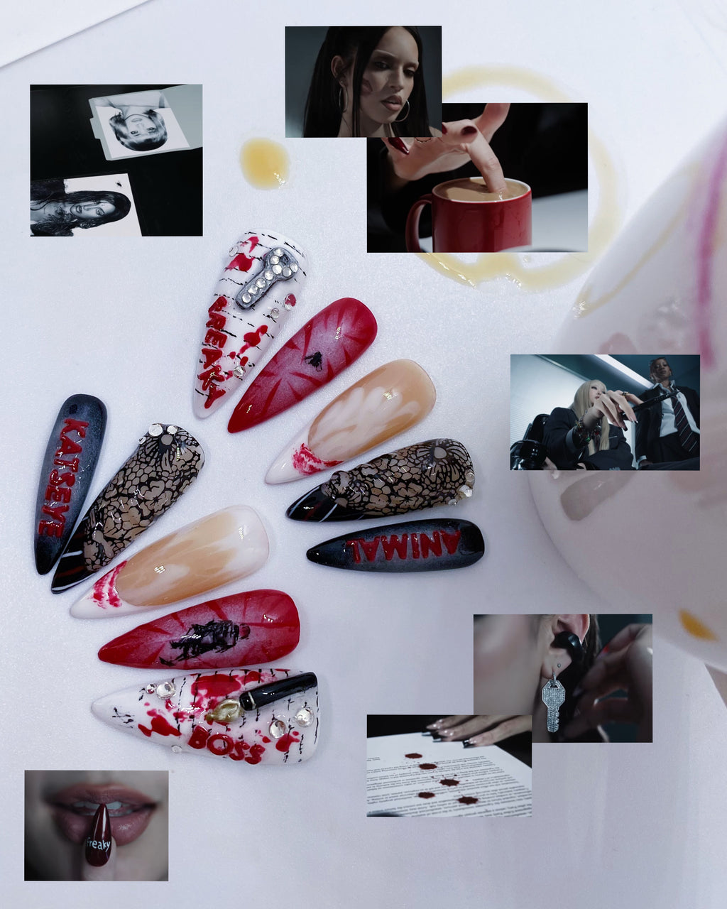 KATSEYE Animal press on nails