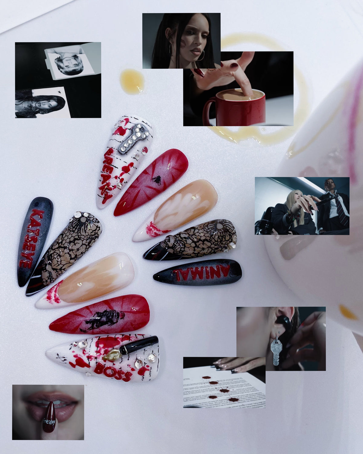 KATSEYE Animal press on nails