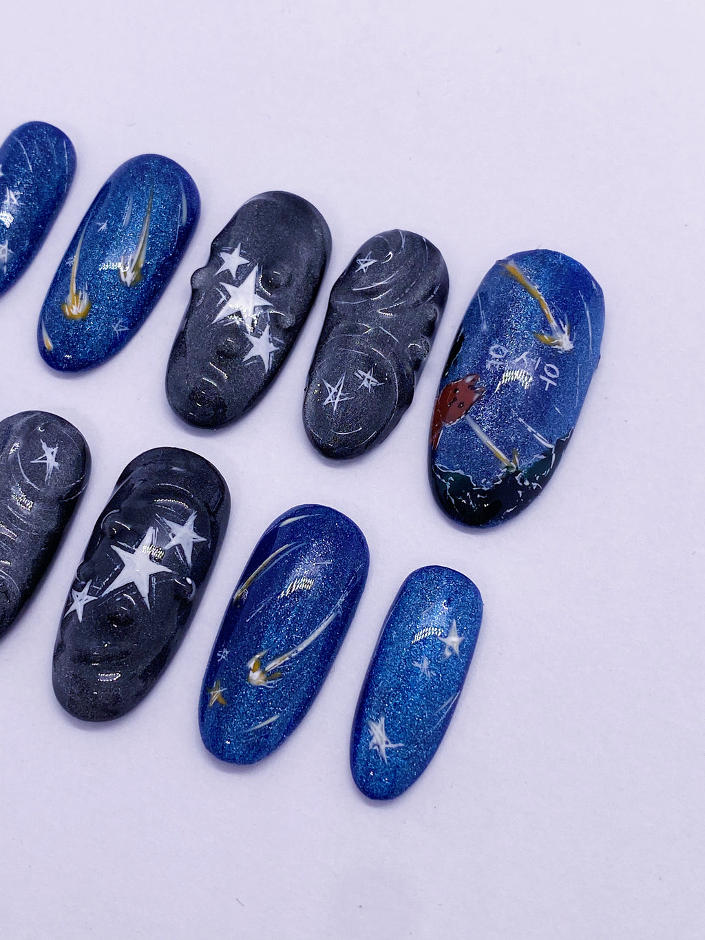 HAN Raining stars press on nails (Ready to claim)