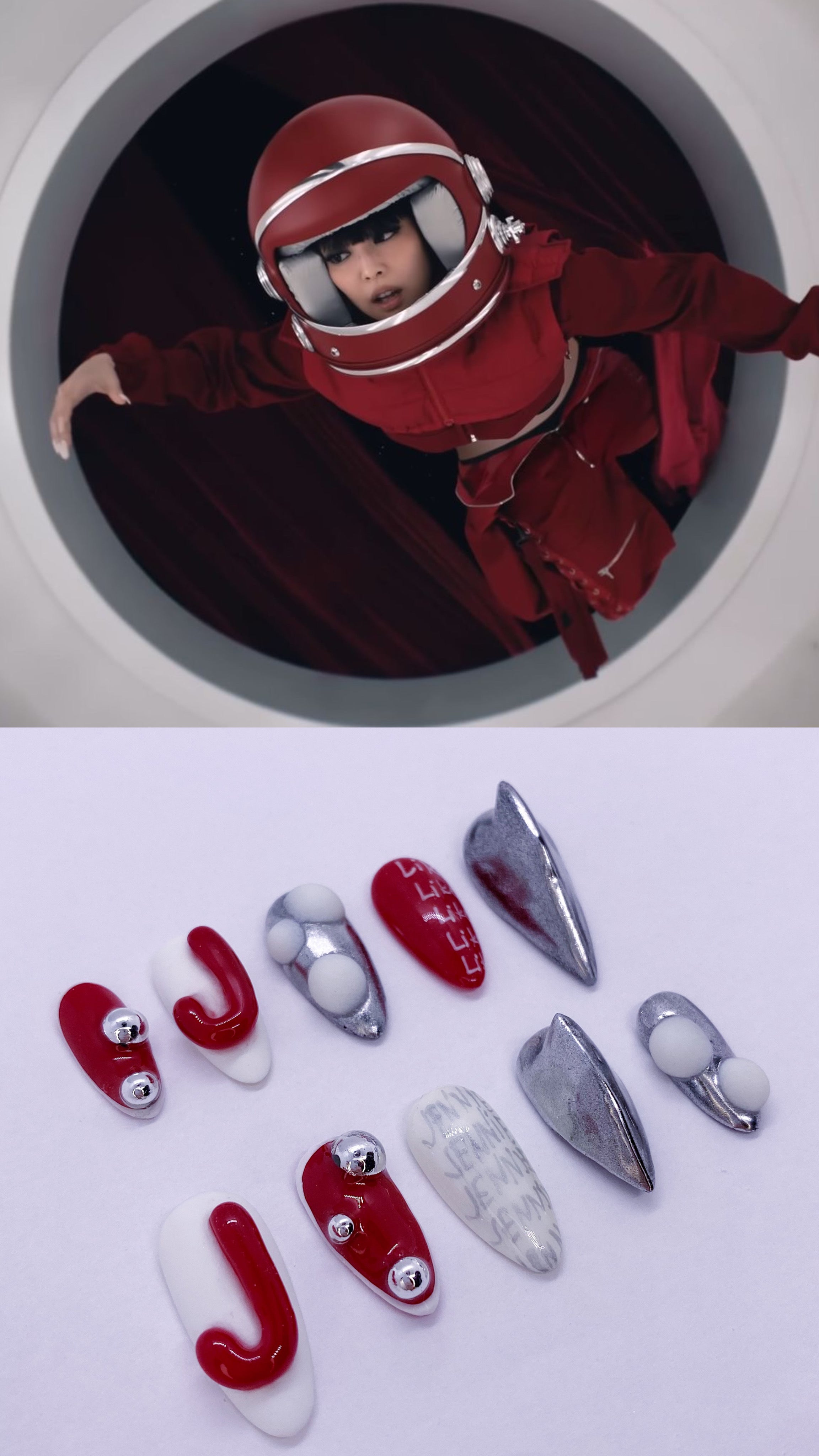 Like JENNIE press on nails