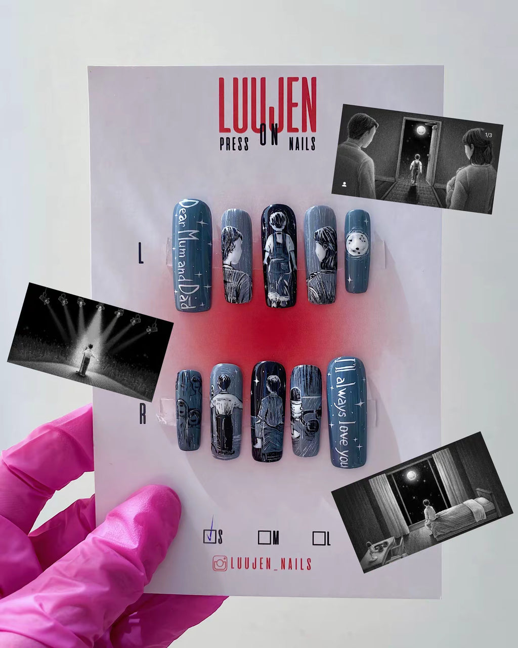 Seungmin Goodbye press on nails