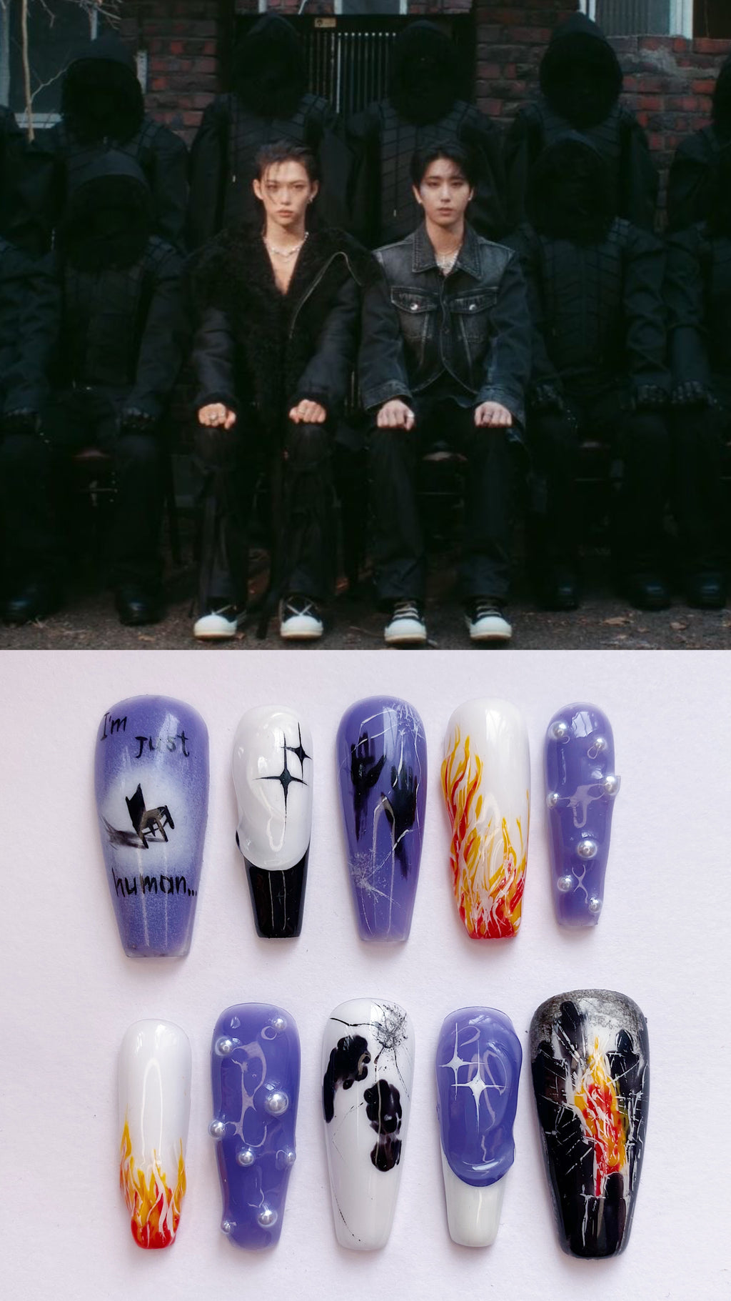 SKZ Truman press on nails