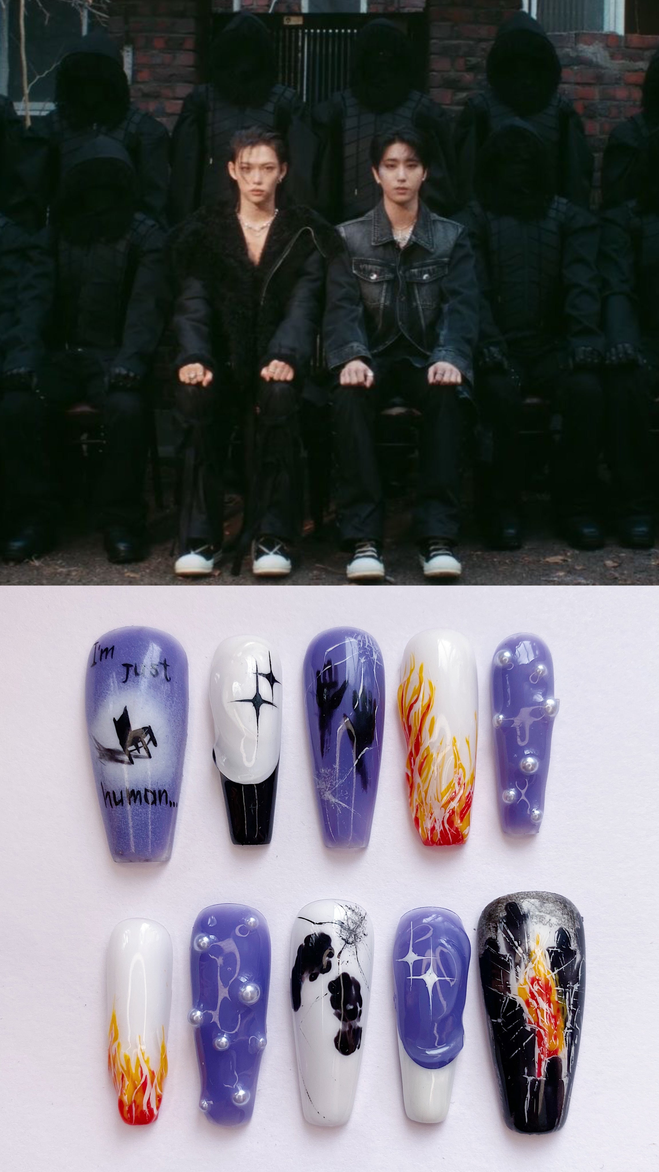 SKZ Truman press on nails