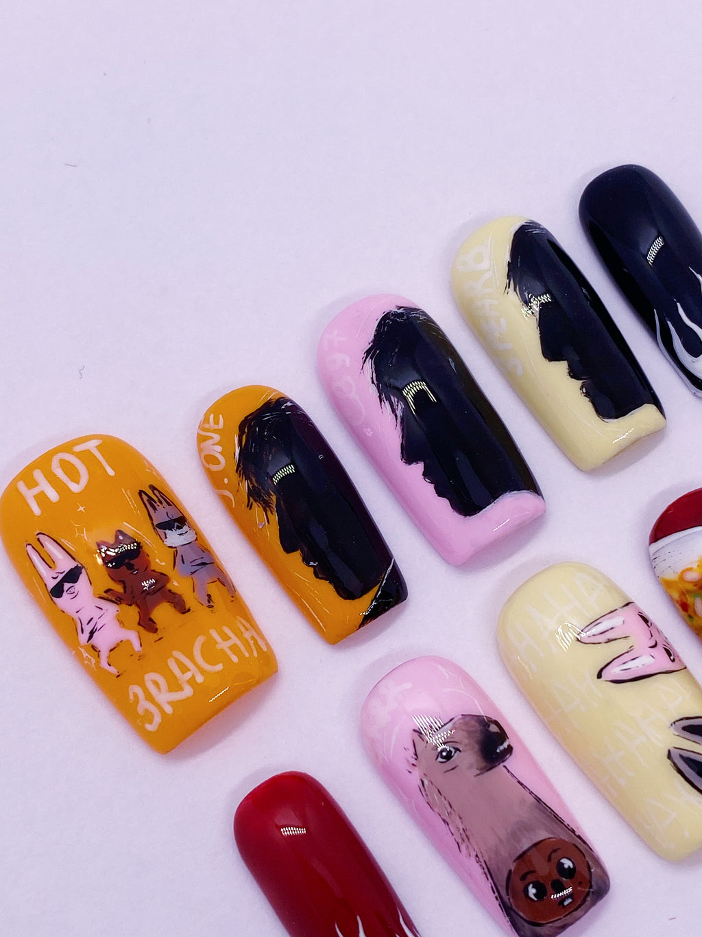 SKZ 3racha press on nails