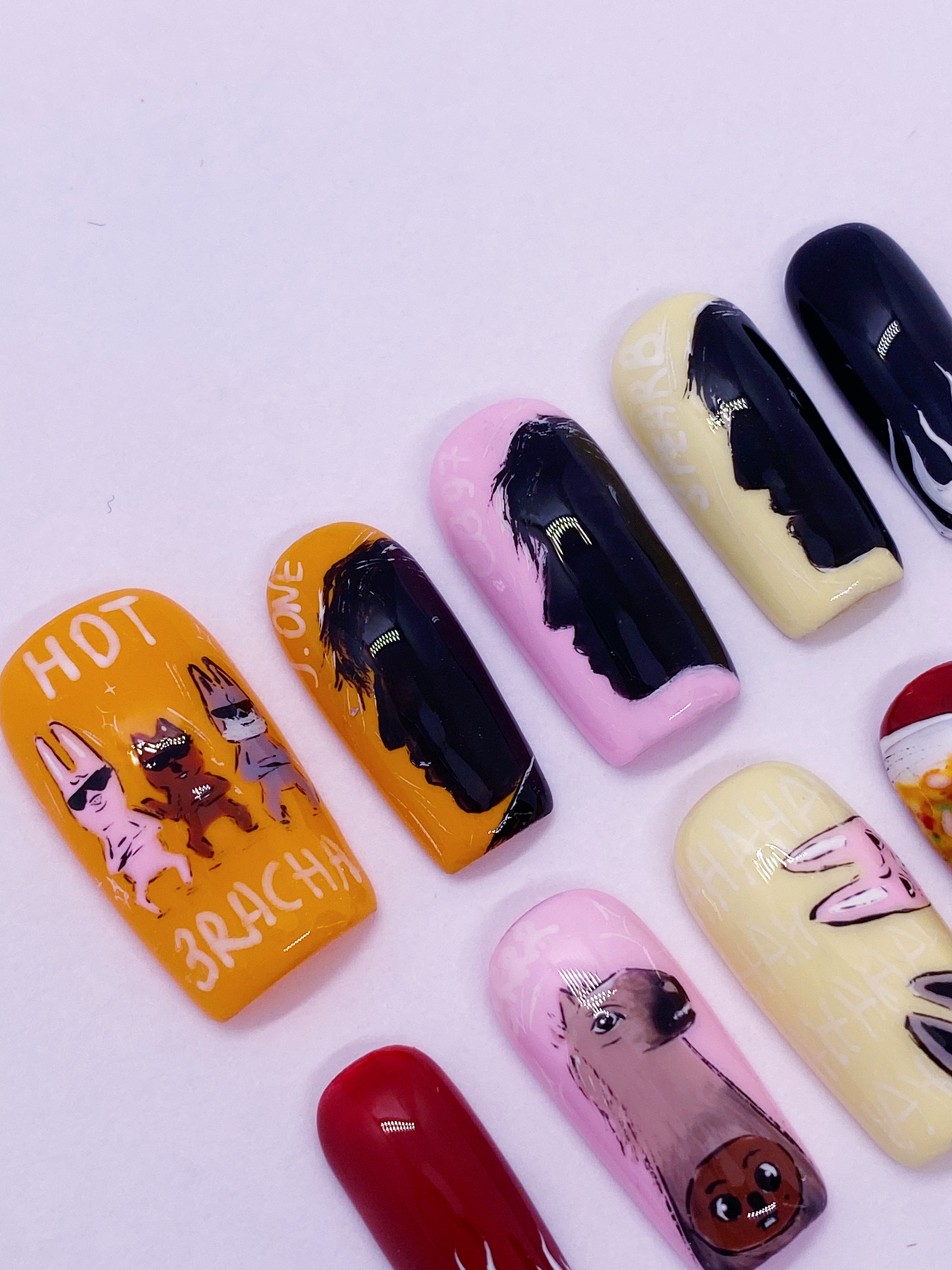 SKZ 3racha press on nails