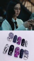 JISOO earthquake press on nails