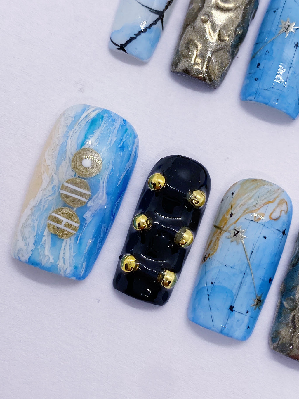 BTS Swim press on nails