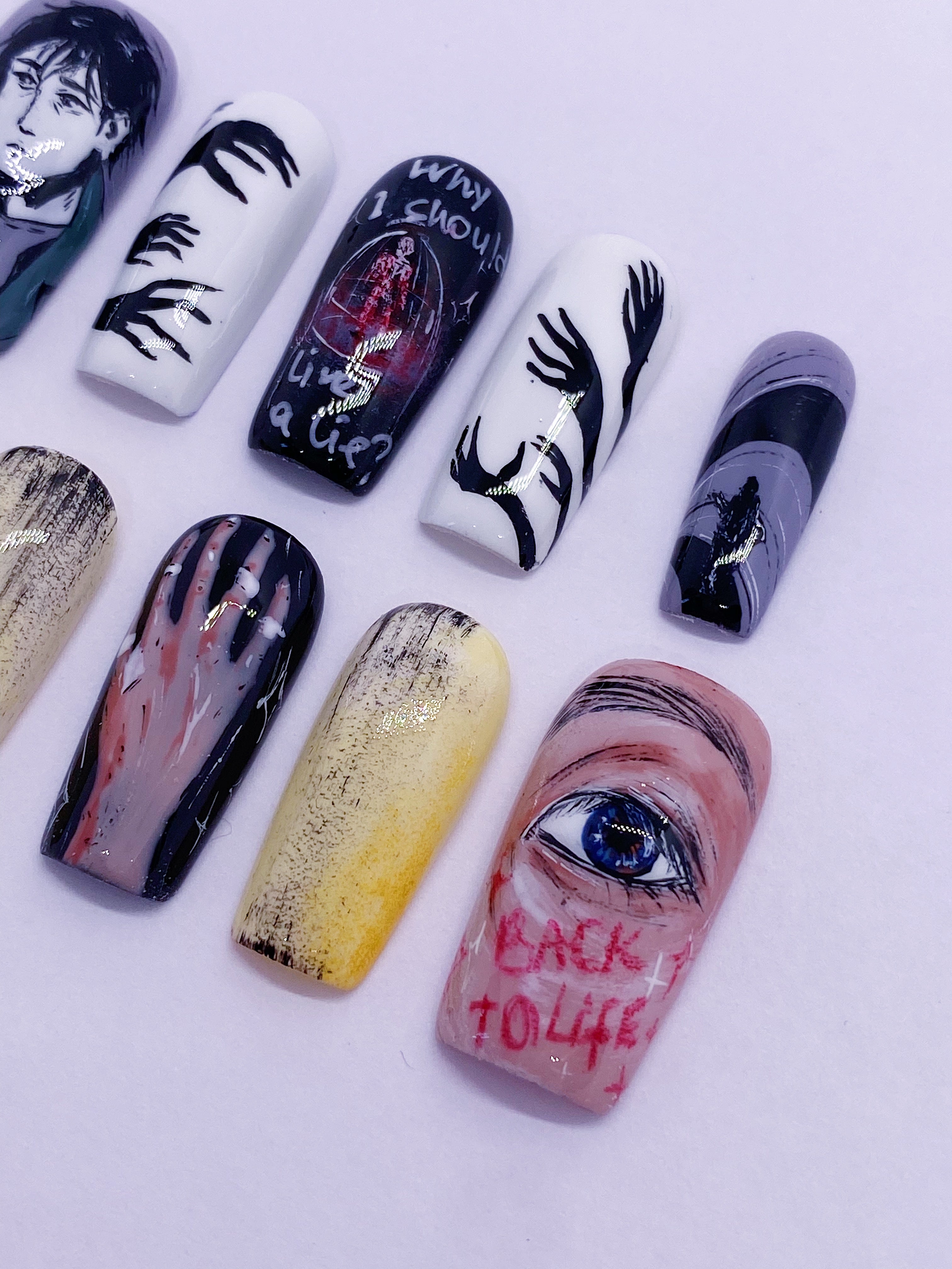 HAN back to life press on nails