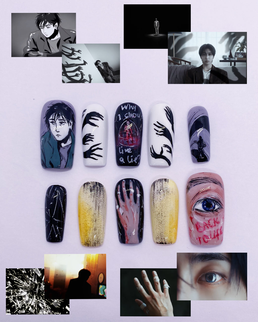 HAN back to life press on nails
