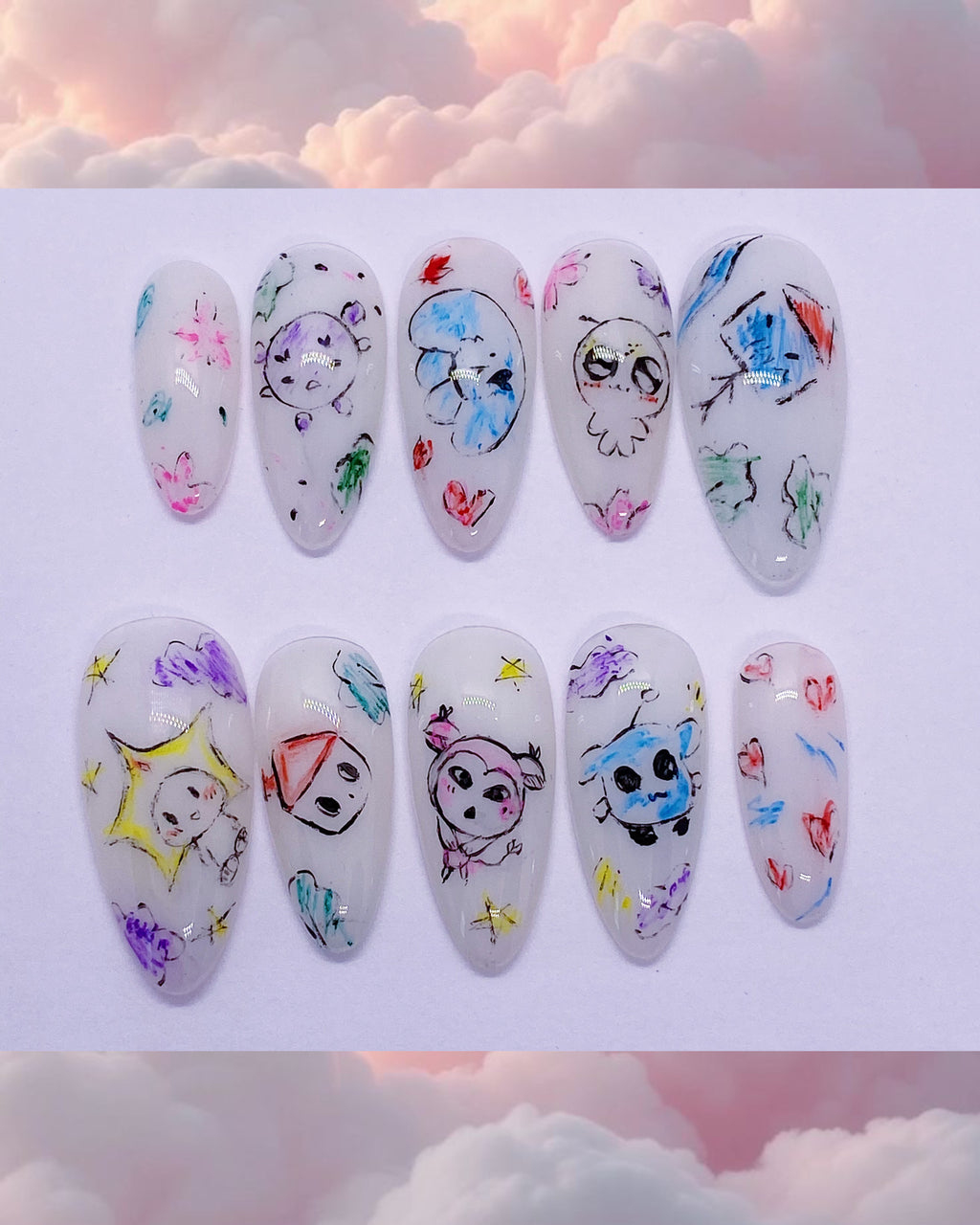 SKZ TASY (members version) press on nails