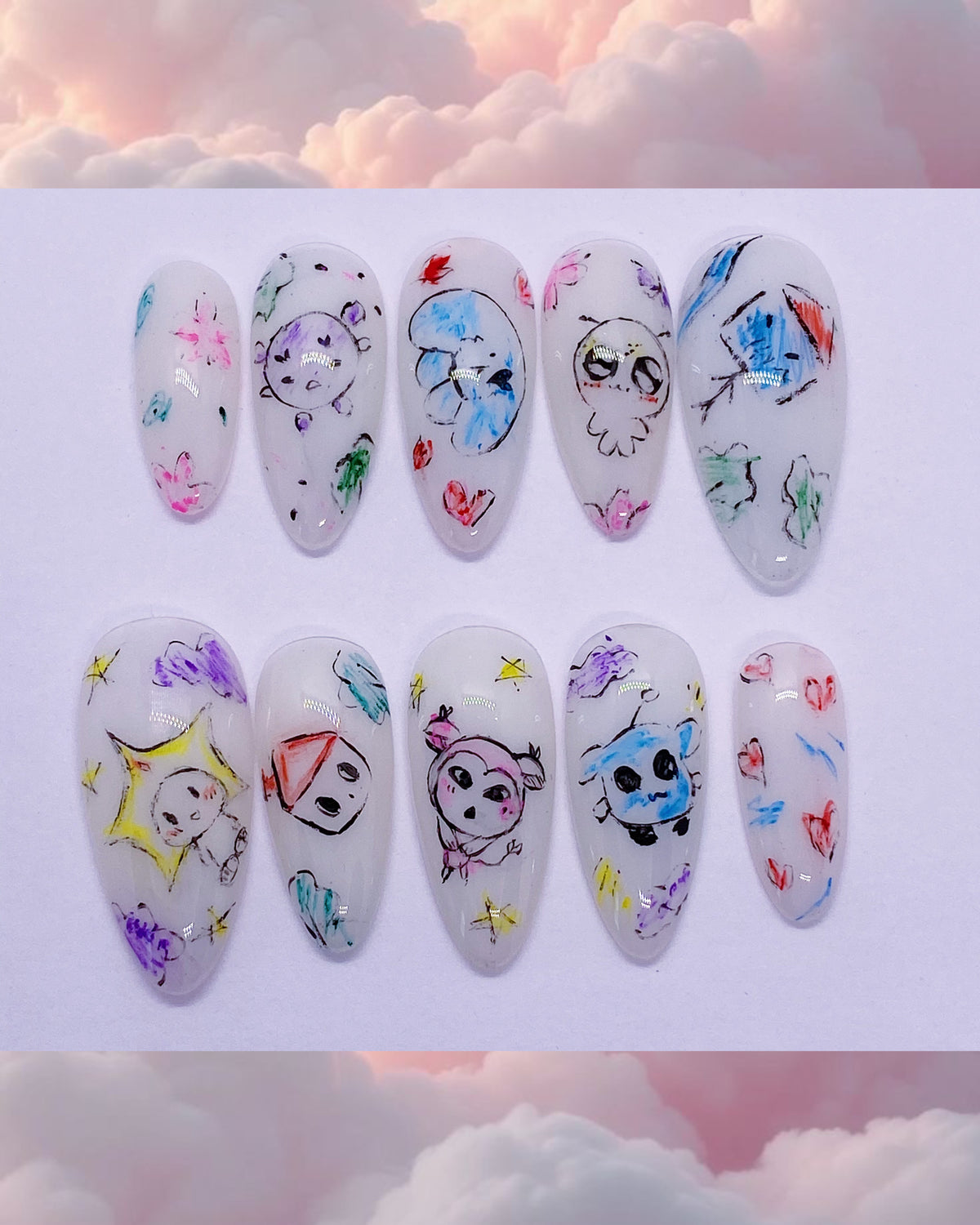 SKZ TASY (members version) press on nails