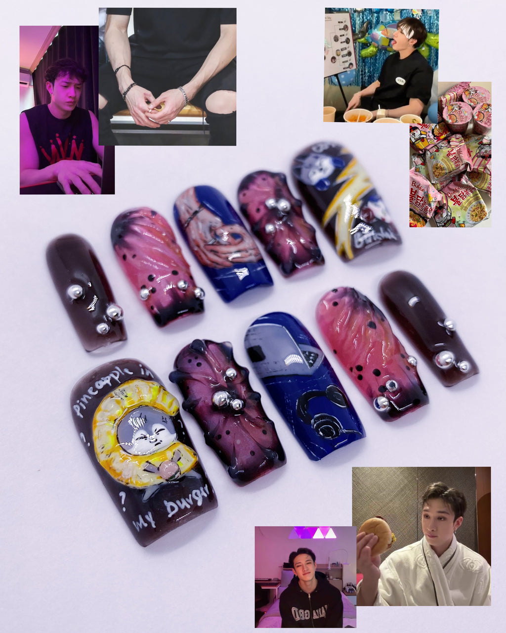 SKZ Bang Chan press on nails