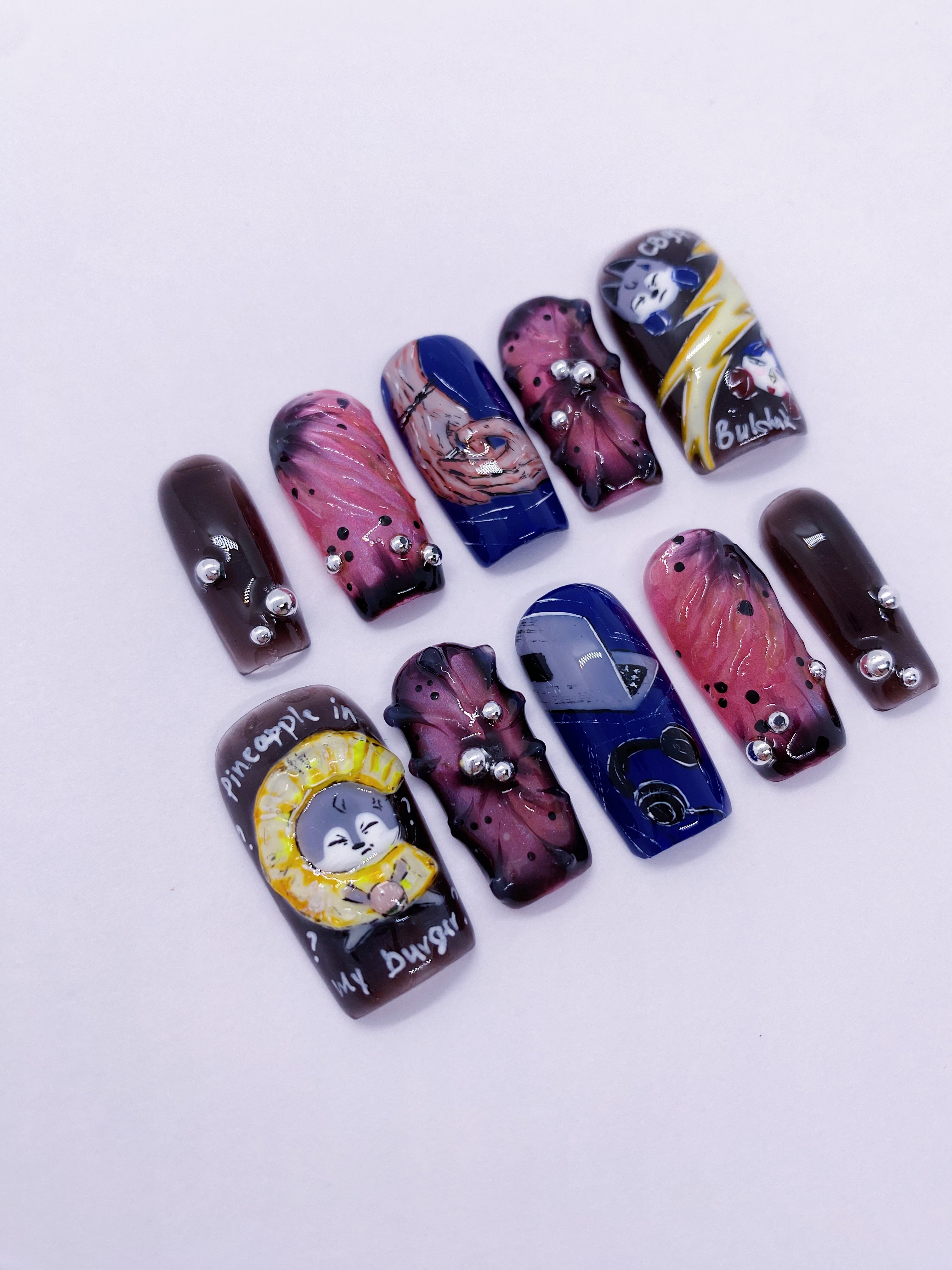 SKZ Bang Chan press on nails