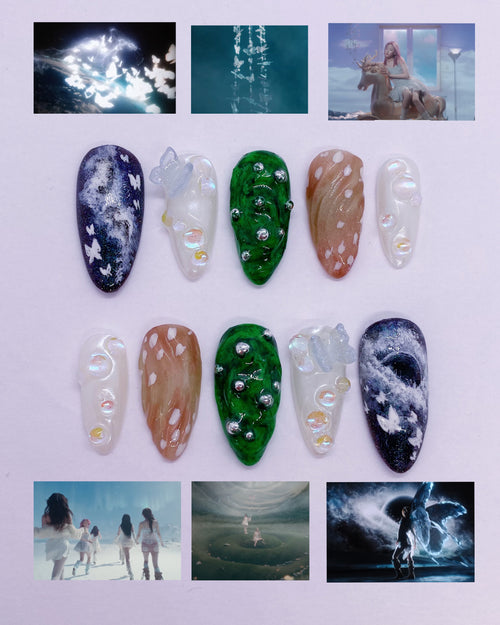 Babymonster SUPA DUPA LUV press on nails