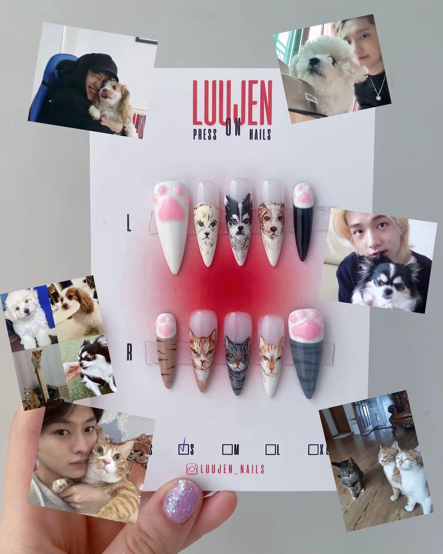 SKZ Petracha press on nails