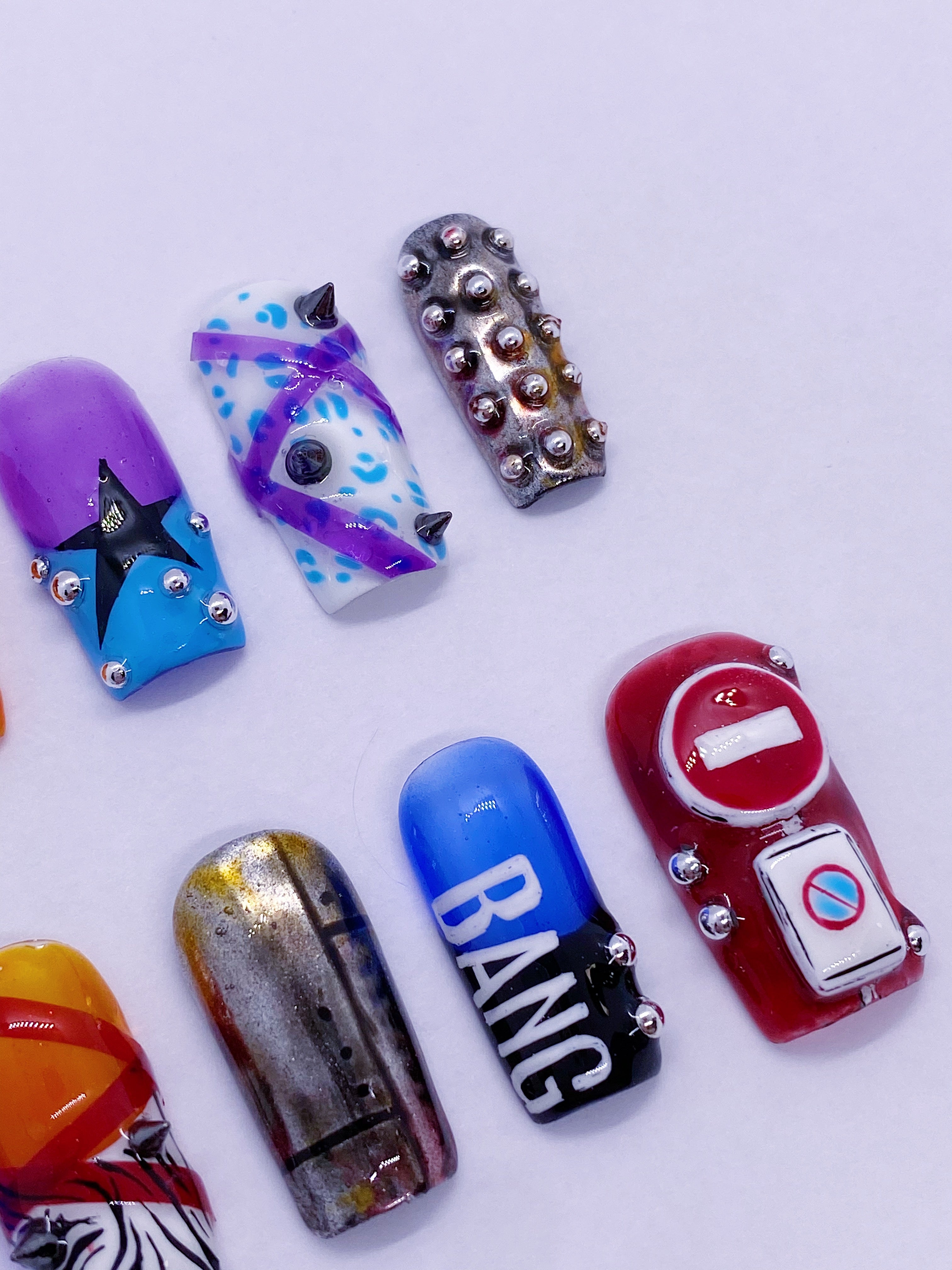 IVE Bang Bang press on nails