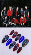 SKZ Chk Chk Boom press on nails