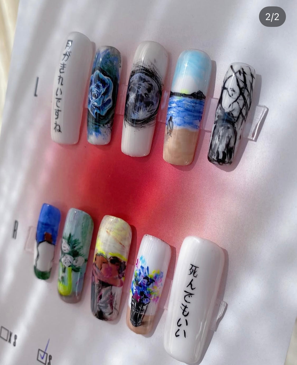 Hyunjin’s Art press on nails recreating collection