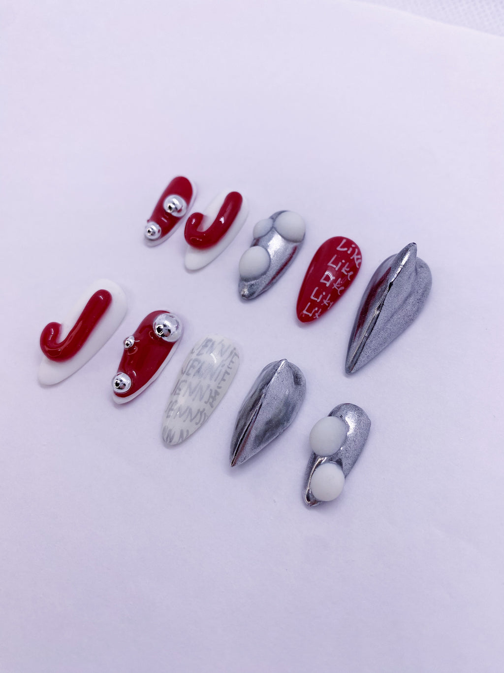 Like JENNIE press on nails(Ready to claim)