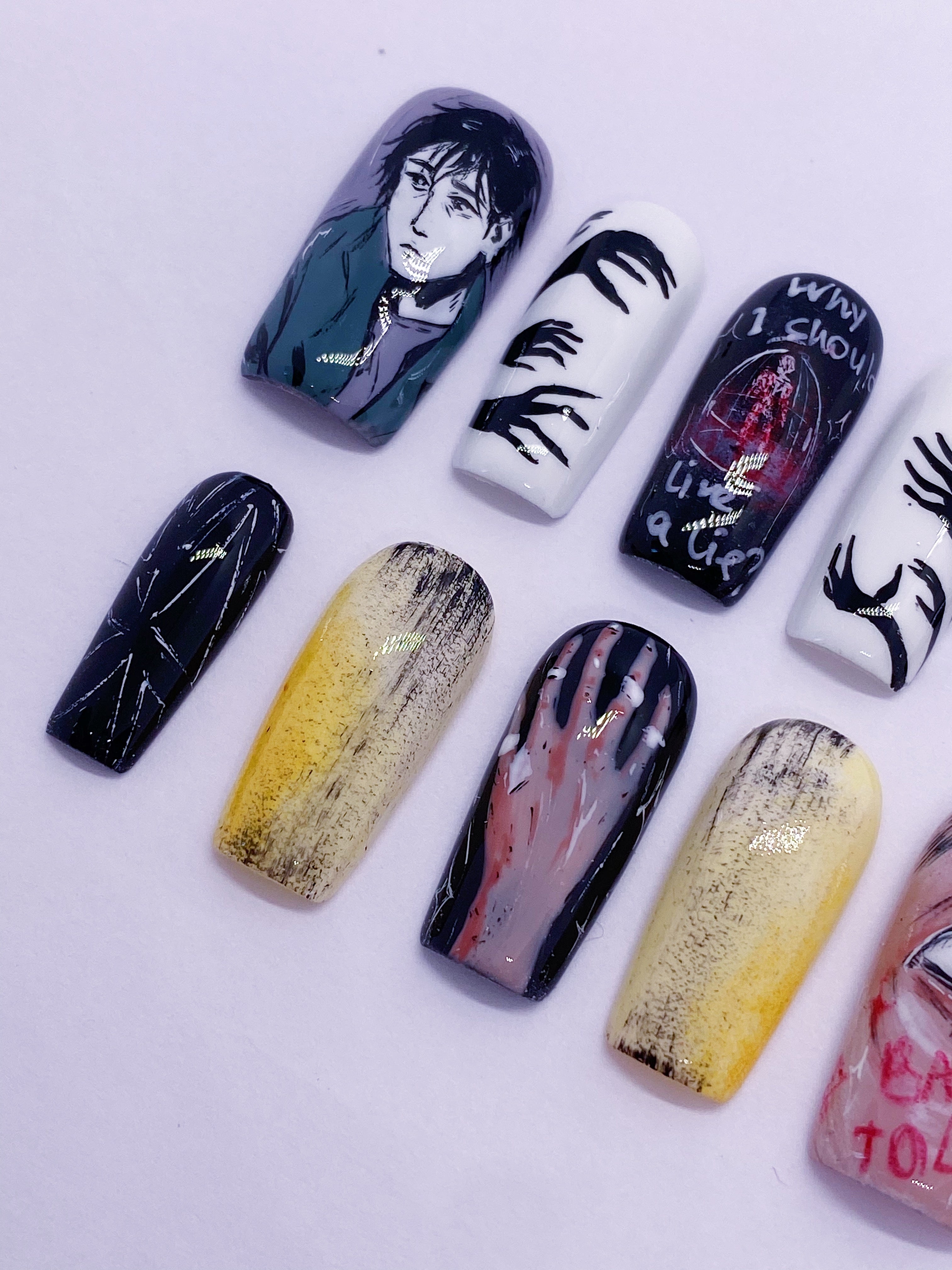 HAN back to life press on nails