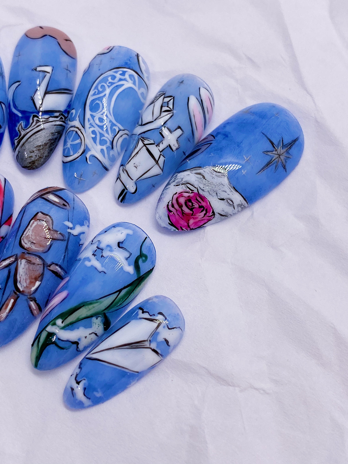 SKZ Paper Tale press on nails