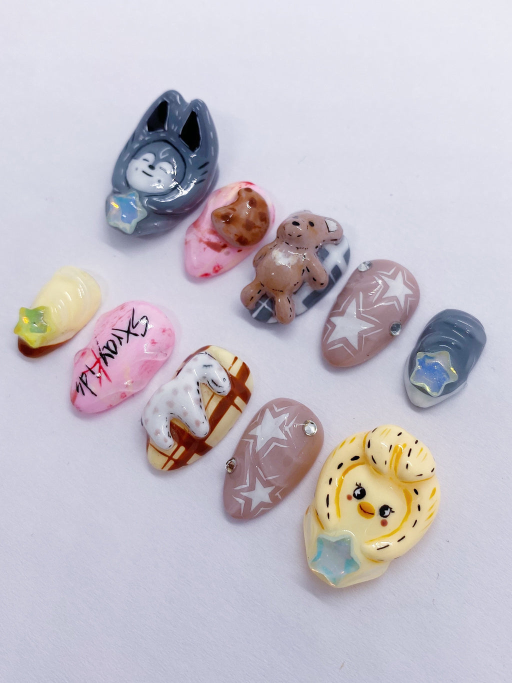 SKZoo Winter Edition press on nails(Ready to claim)