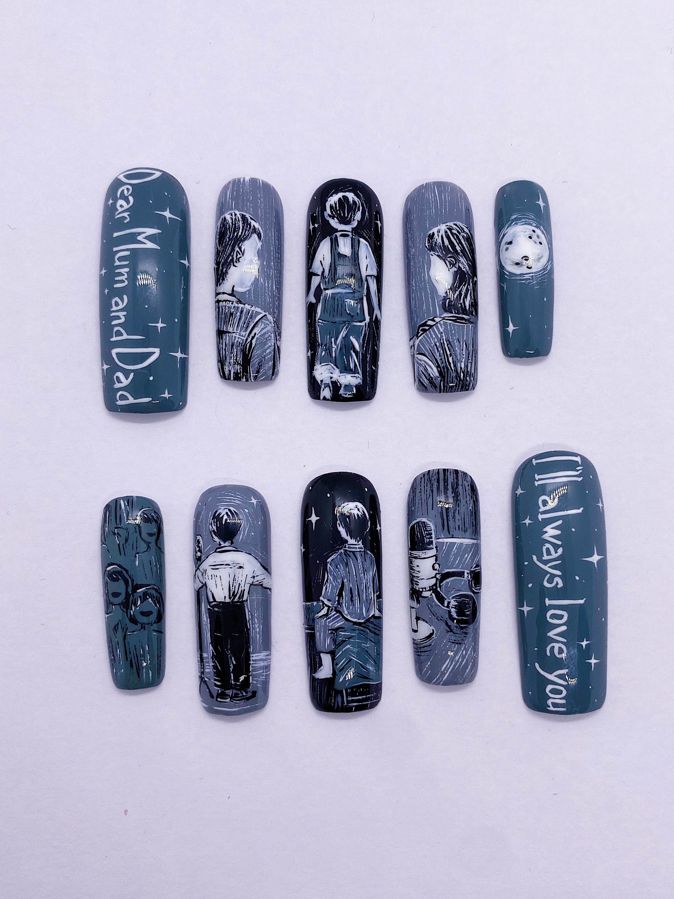 Seungmin Goodbye press on nails