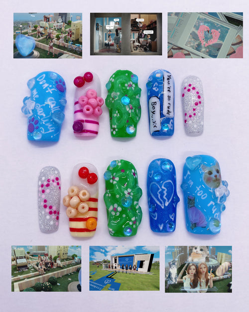 H2H Rude! Press on nails(Ready to claim)