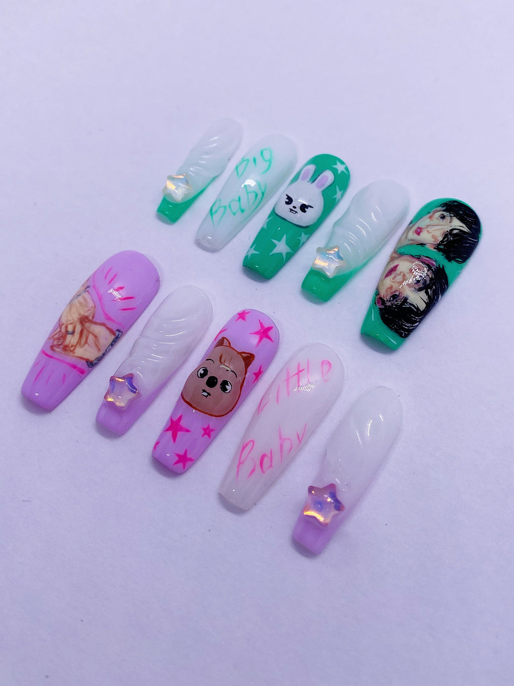 SKZ Minsung press on nails