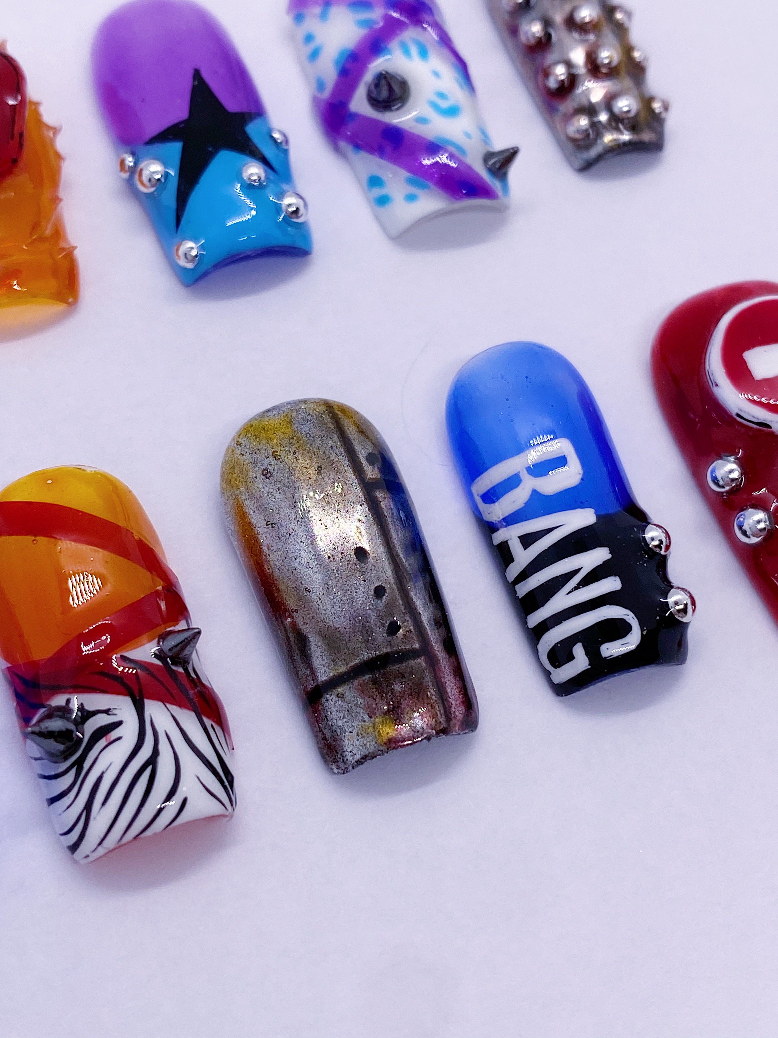 IVE Bang Bang press on nails