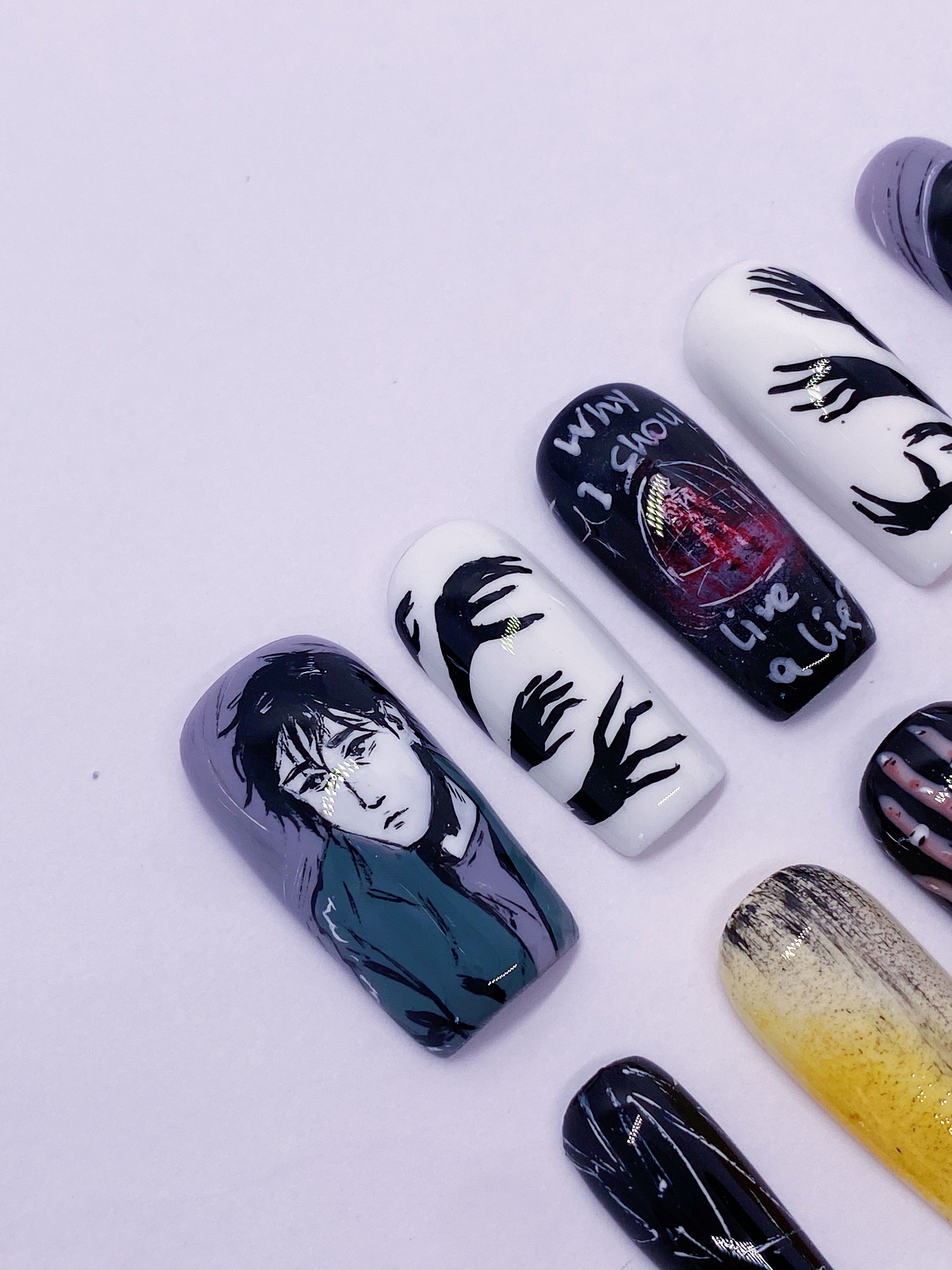 HAN back to life press on nails