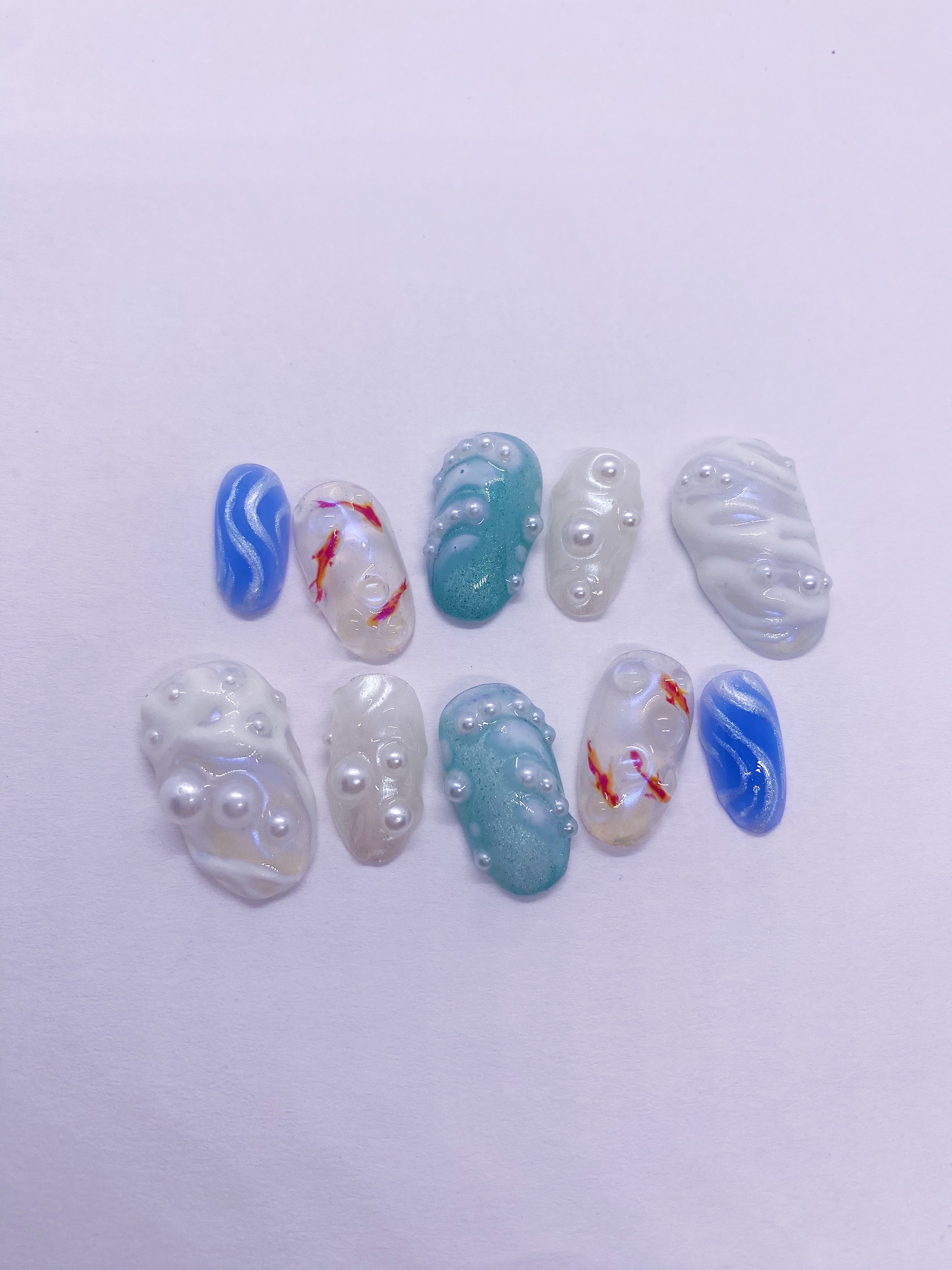 SKZ Lose my breath press on nails