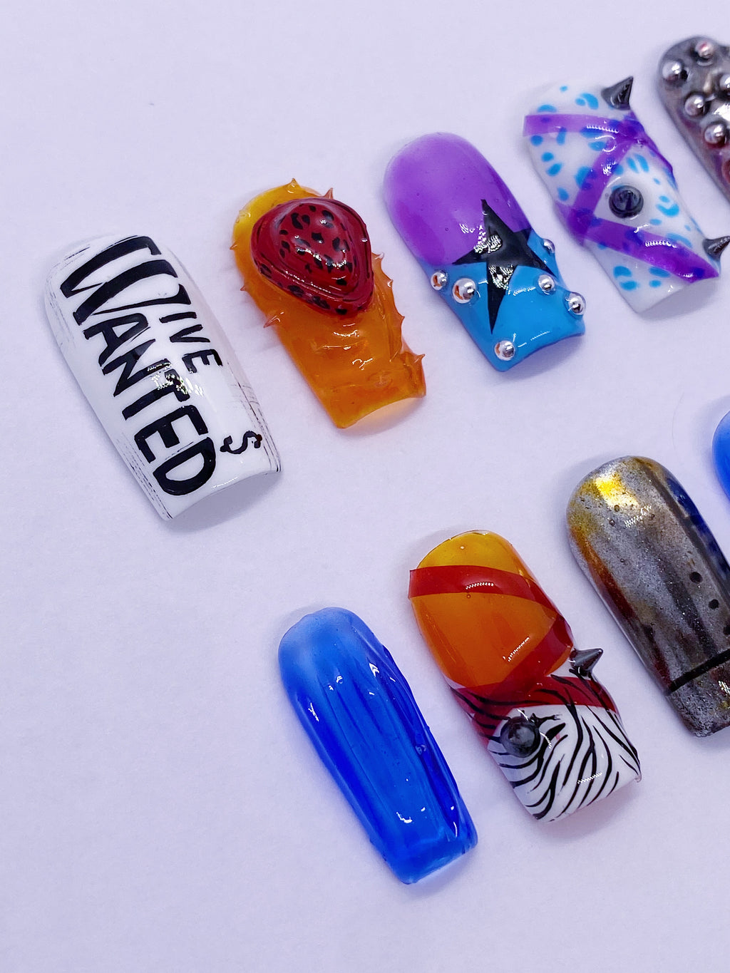 IVE Bang Bang press on nails