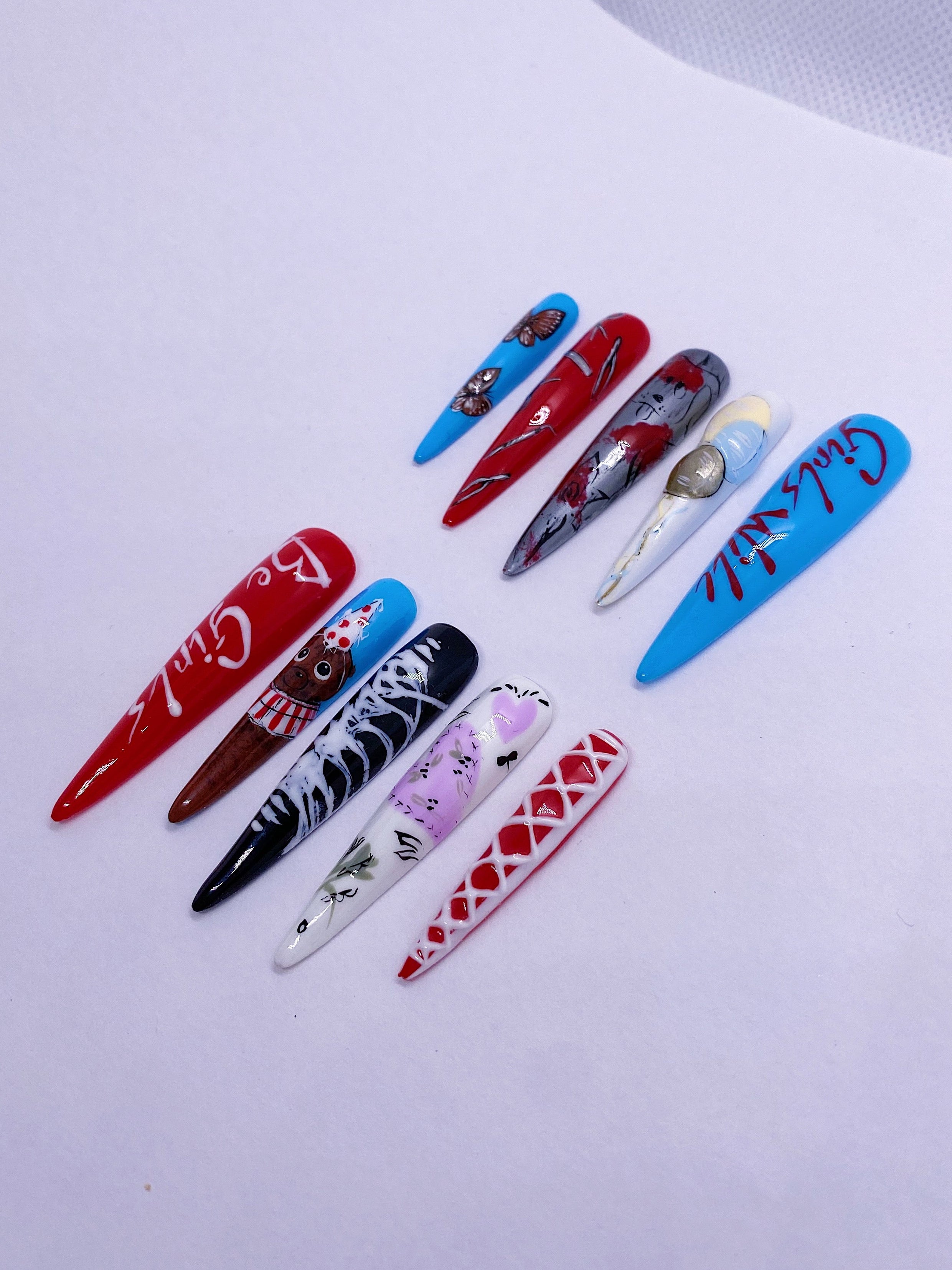 Itzy GWBG(album) press on nails