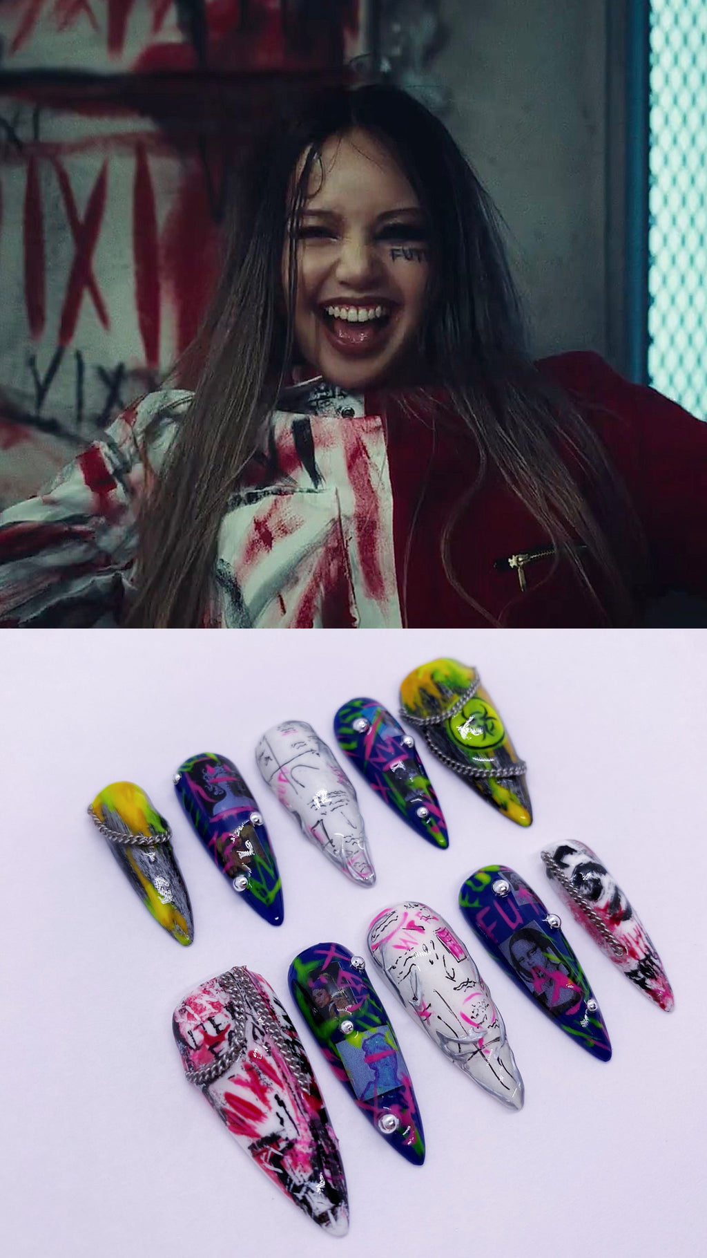 LISA FUTW press on nails(Ready to claim)