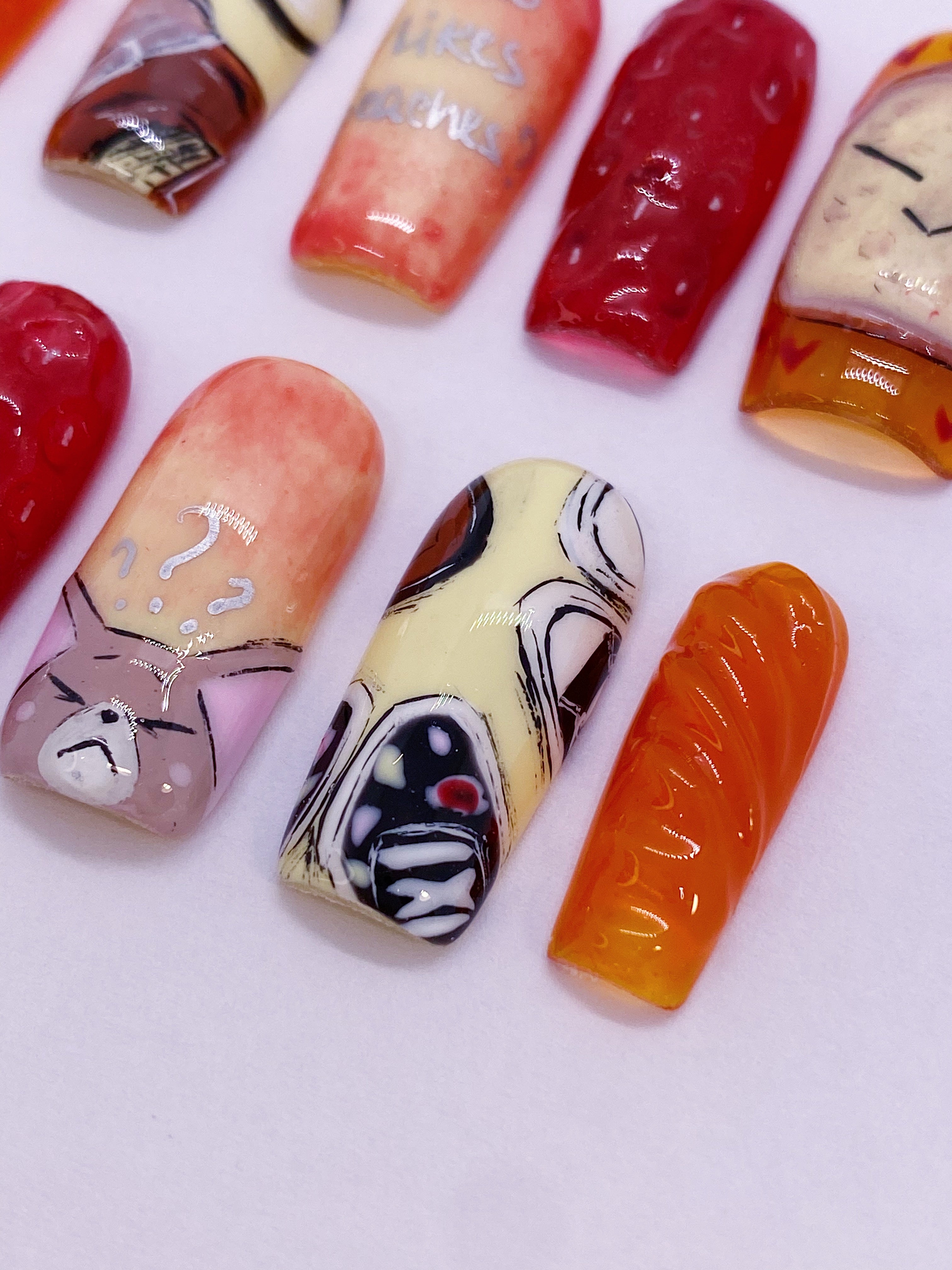 SKZ Baby-bread press on nails