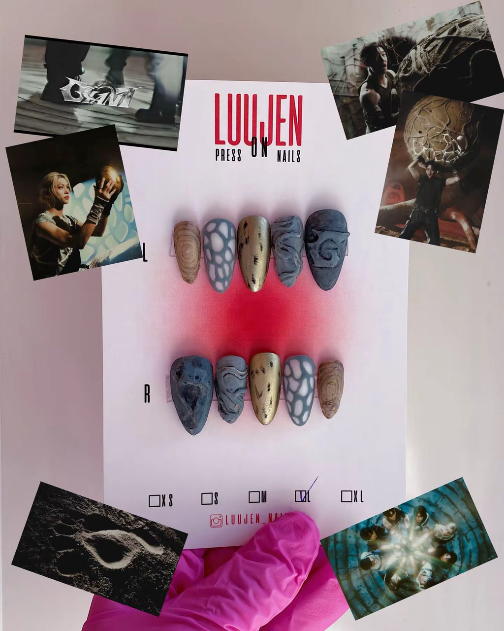 SKZ Giant press on nails