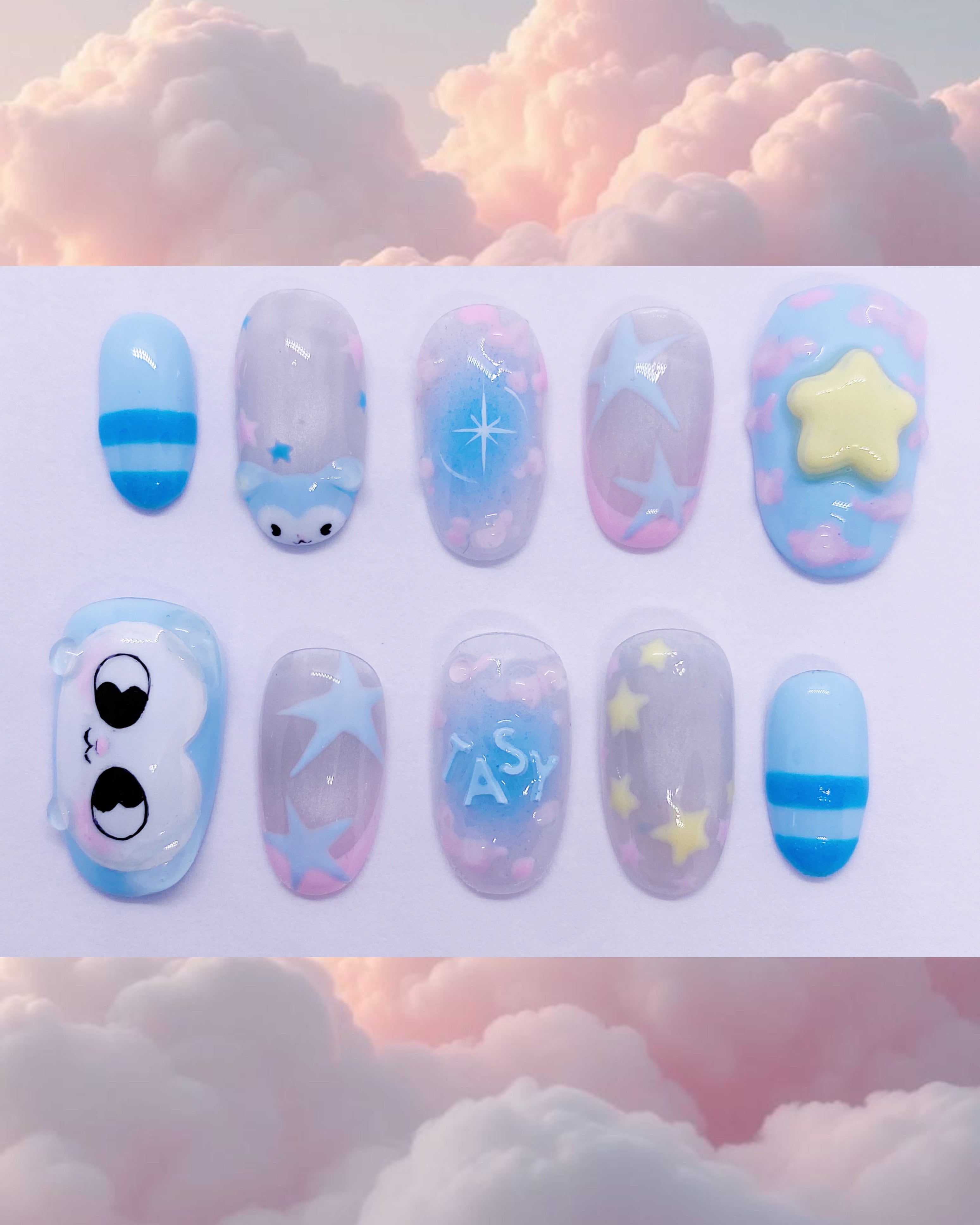 SKZ TASY press on nails