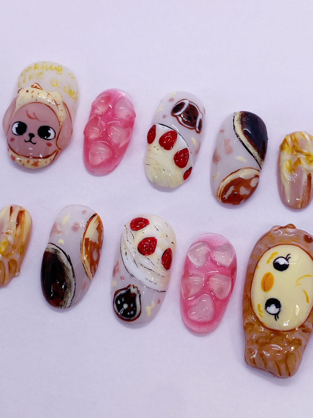 SKZ Cooking with Seunglix press on nails