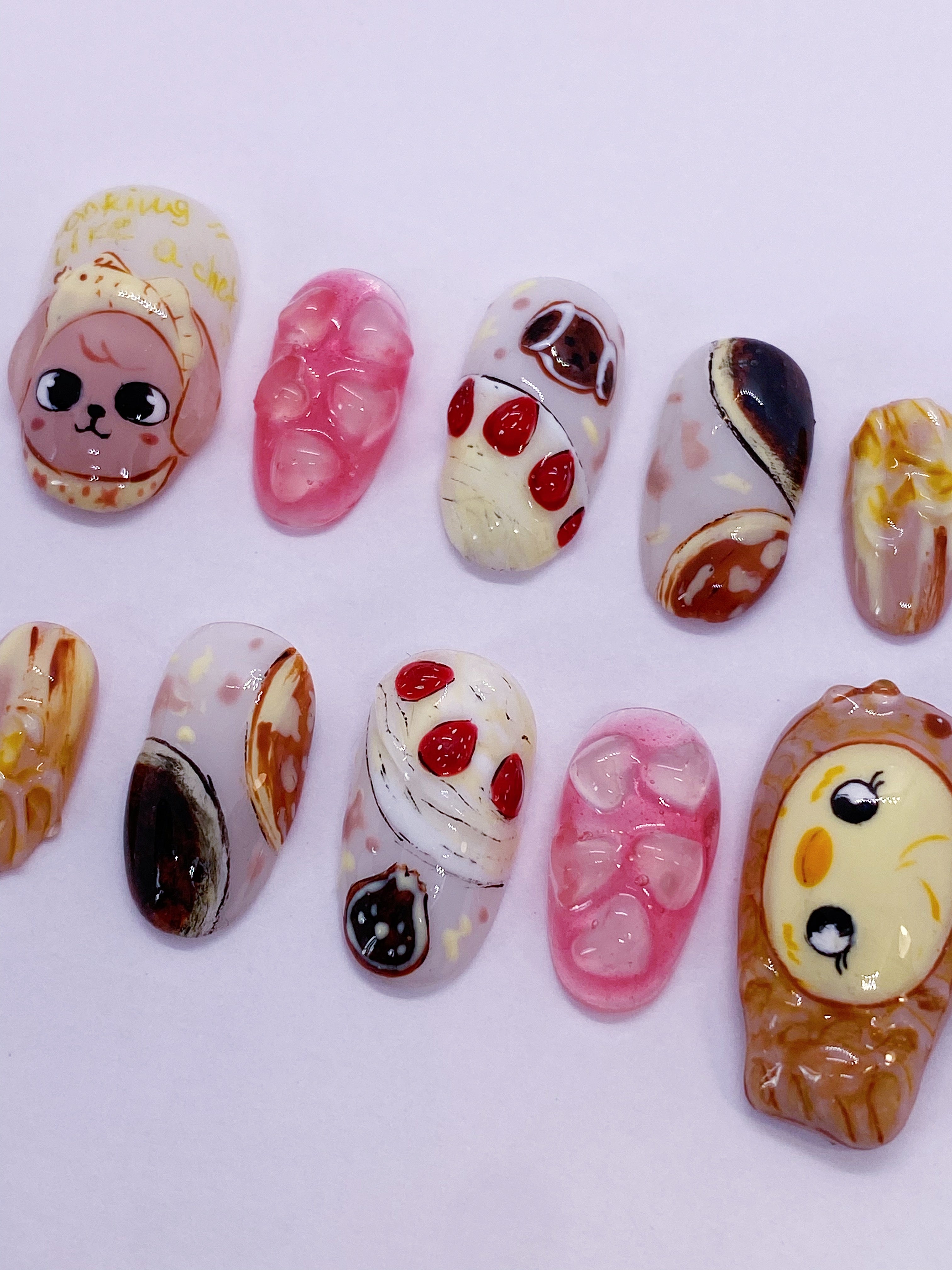 SKZ Cooking with Seunglix press on nails