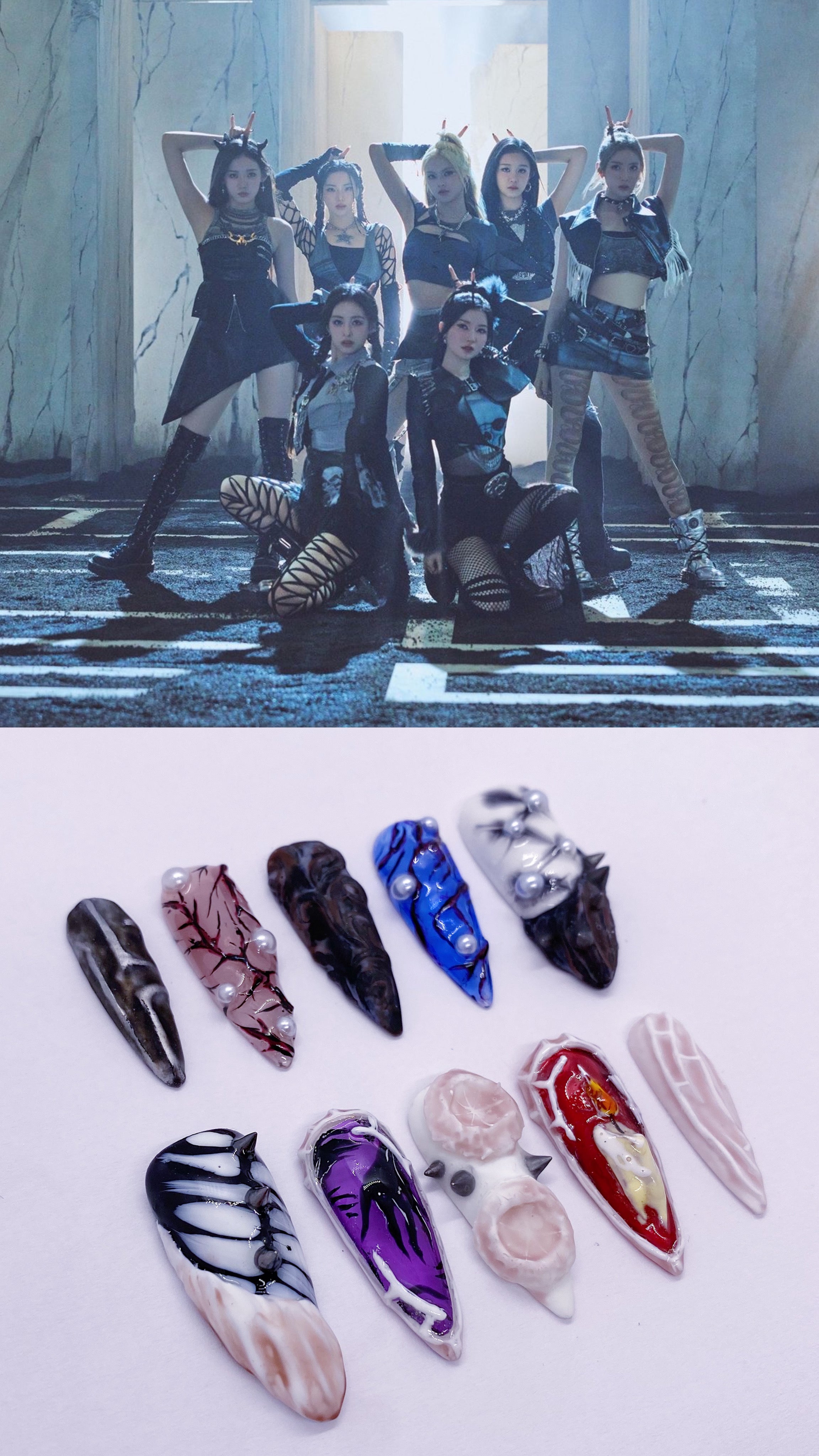 Babymonster Sheesh press on nails