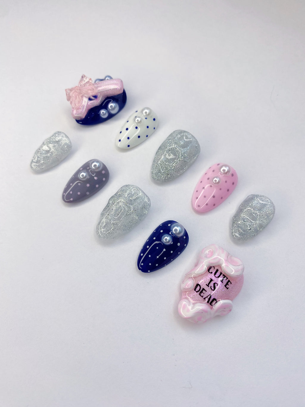ILLIT Not Cute Anymore press on nails(Ready to claim)