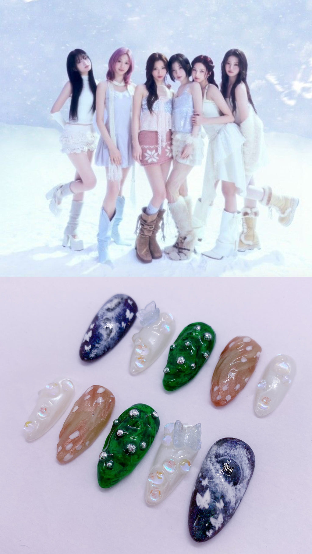 Babymonster SUPA DUPA LUV press on nails