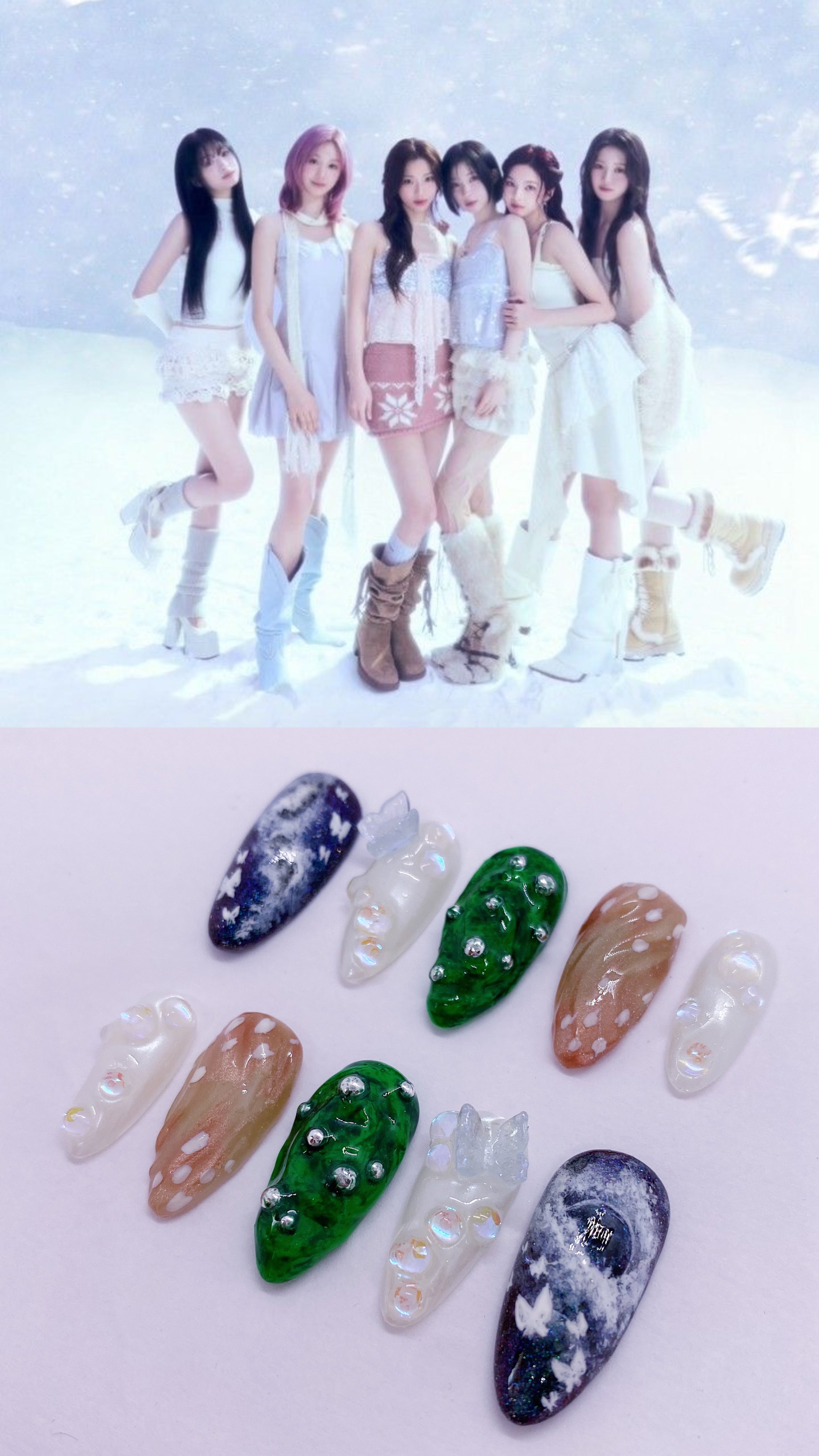 Babymonster SUPA DUPA LUV press on nails