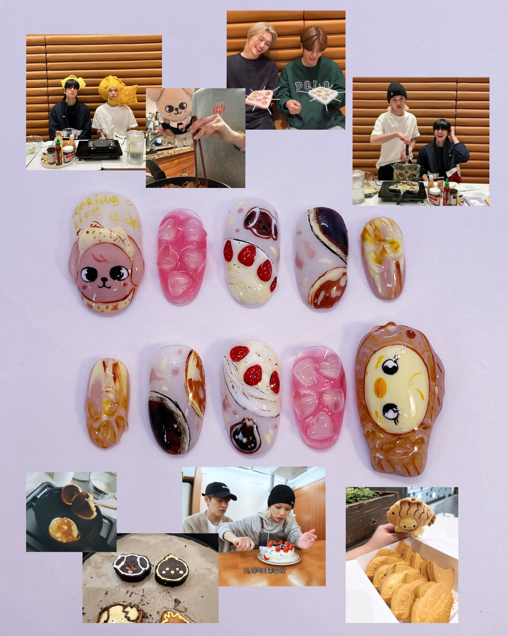 SKZ Cooking with Seunglix press on nails