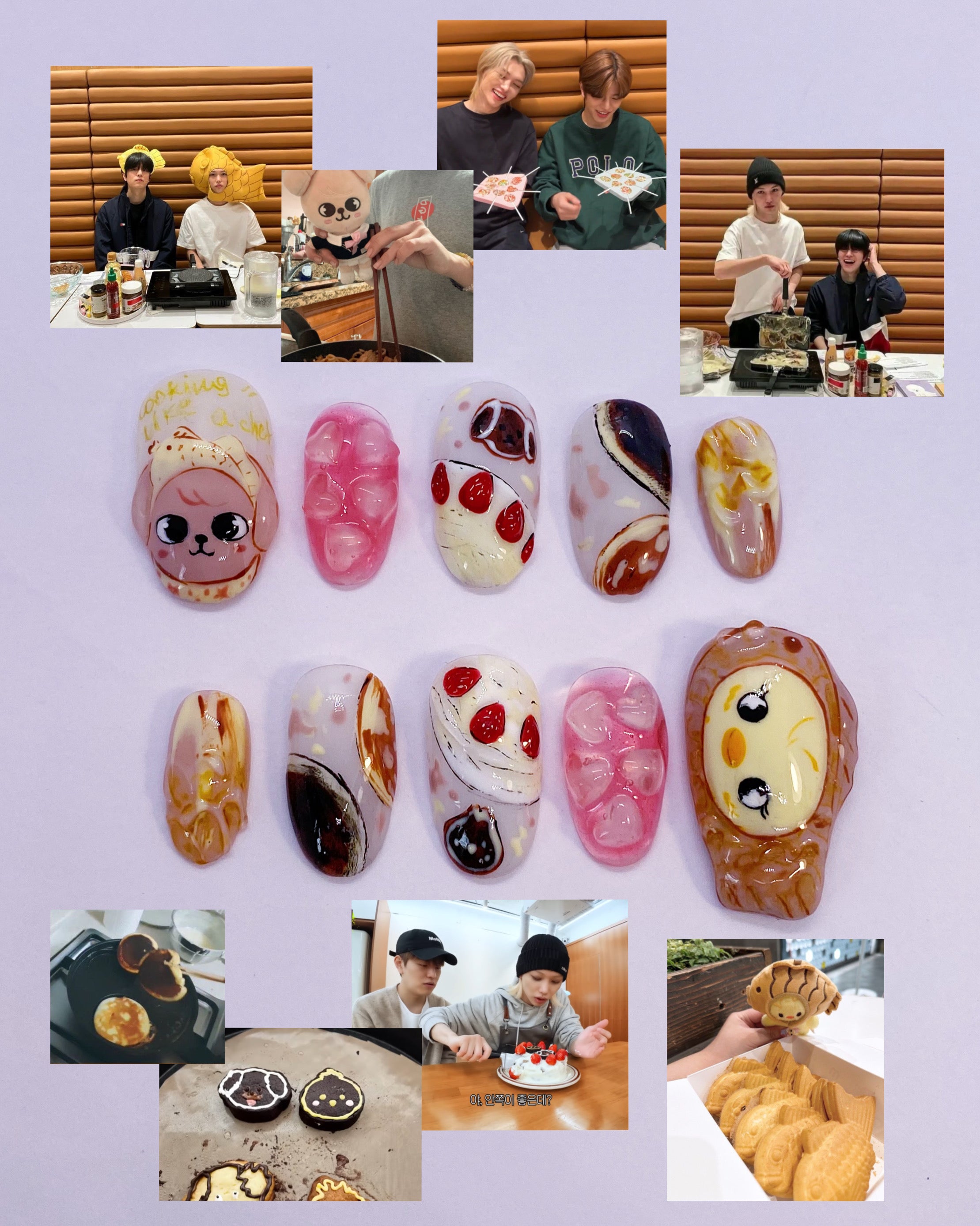 SKZ Cooking with Seunglix press on nails