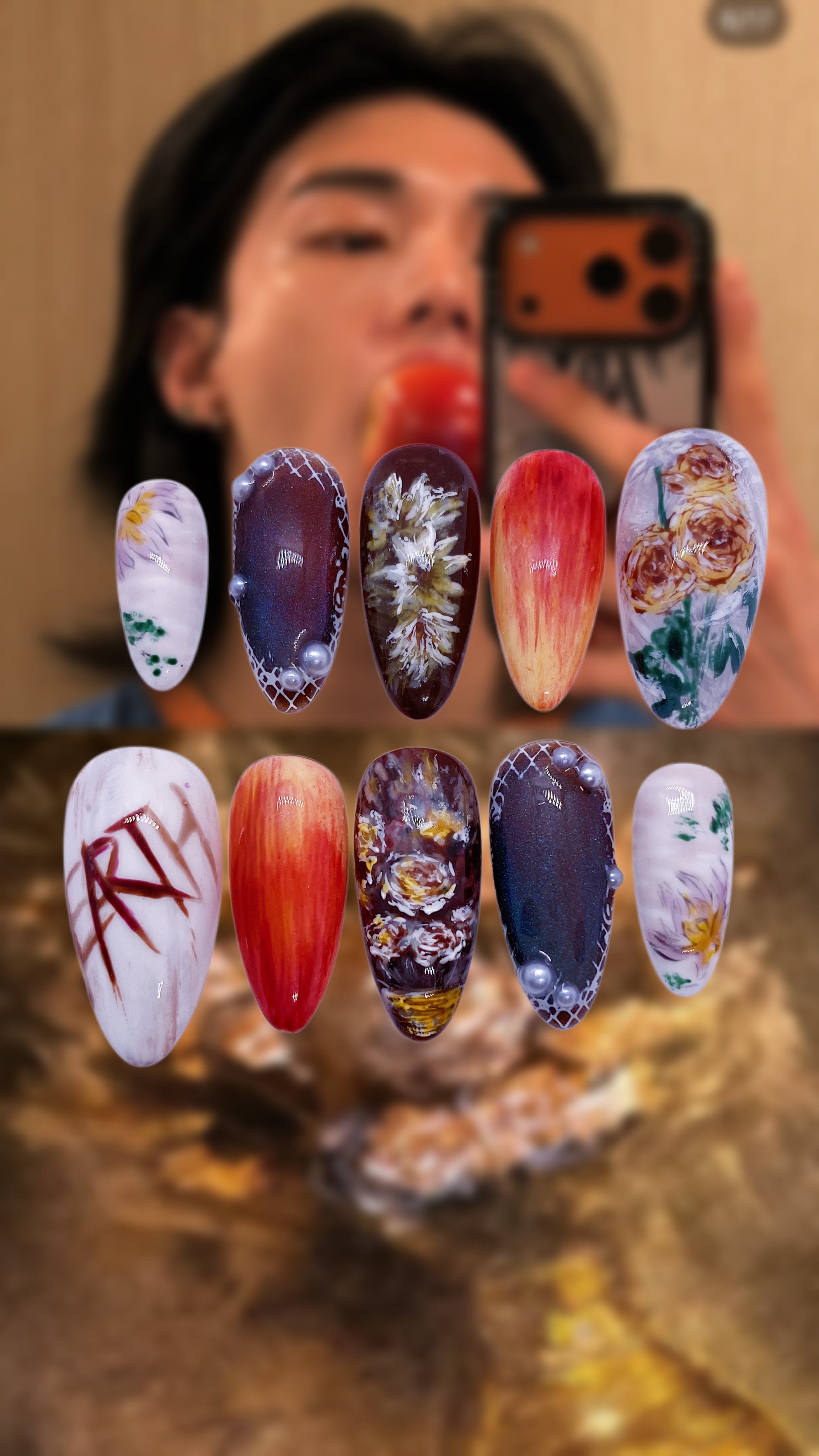 SKZ Hyunjin press on nails