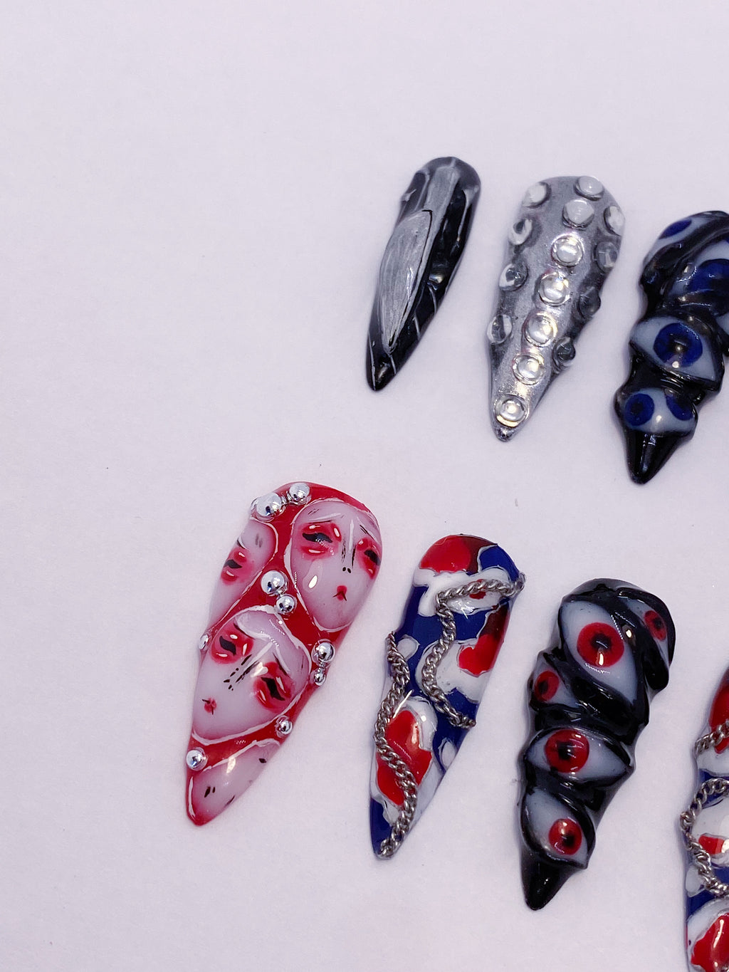 Babymonster Psycho press on nails